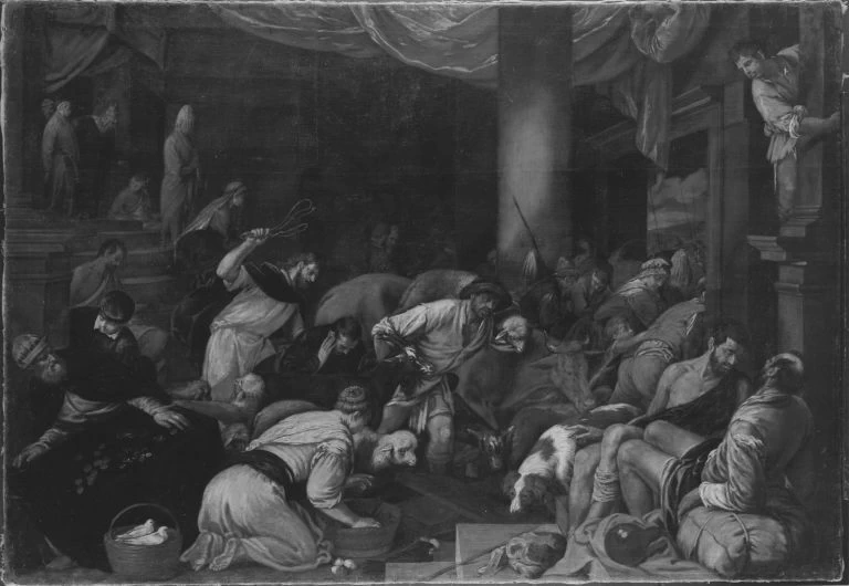 Cacciata dei mercanti dal tempio - Bavarian State Painting Collections, Jacopo da Ponte, detto Bassano